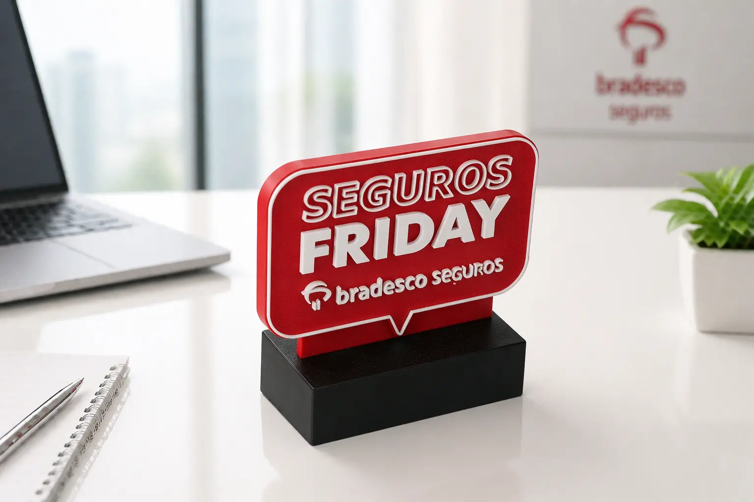 Troféu / Display Bradesco Seguros