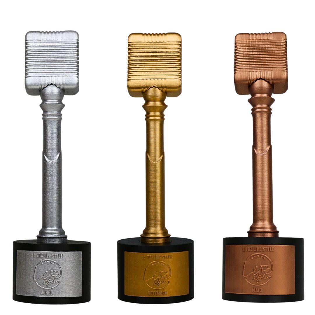 Troféu Microfone — Ouro, Prata e Bronze - imagem 1